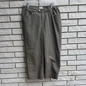 Royal Robbins Billy Goat II Crop Pants Olive Green Size 12